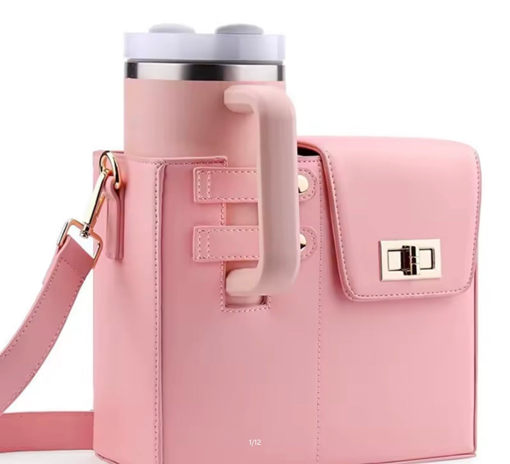 Outdoor Water Bottle Bag Portable Crossbody Multifunctional Universal Protection Pouch Single Shoulder Solid Color Storage