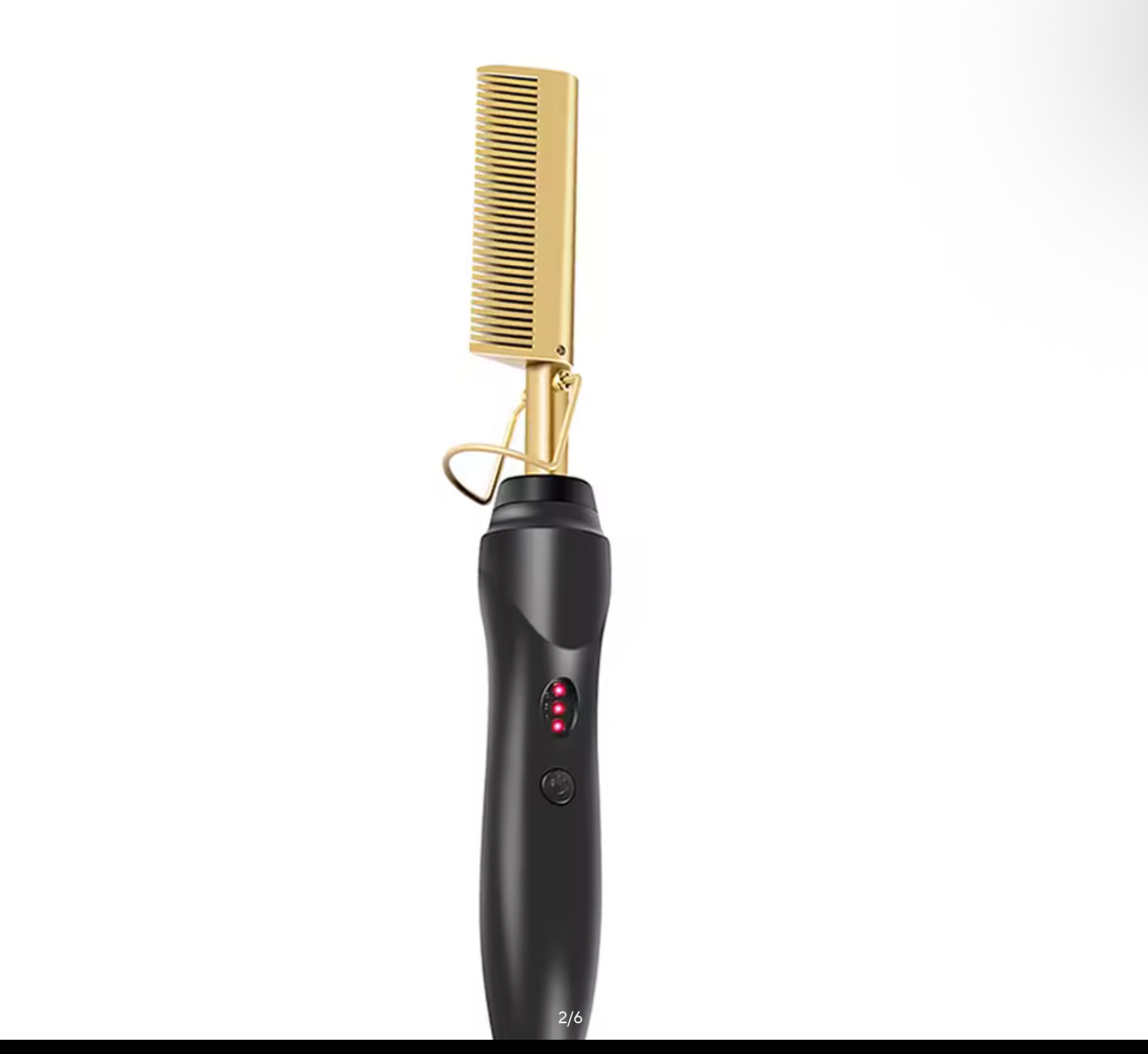Hot Selling 2-In-1 Straight Hair Comb Portable Fast Heating Copper Straight Hair Comb Salon Professional Styling Tool