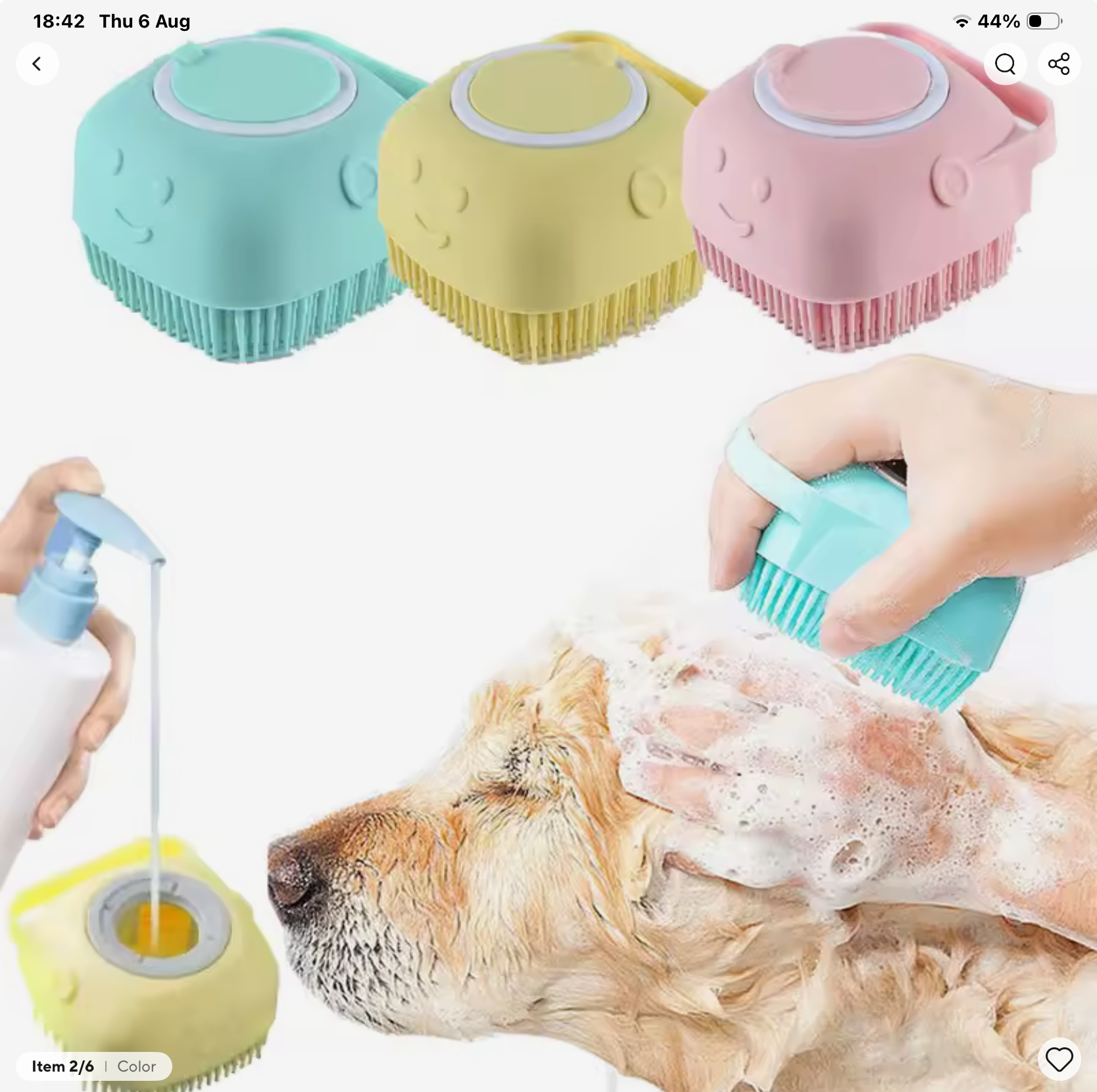 Pet Bath Massage Gloves – Soft Silicone Brush for Dogs & Cats