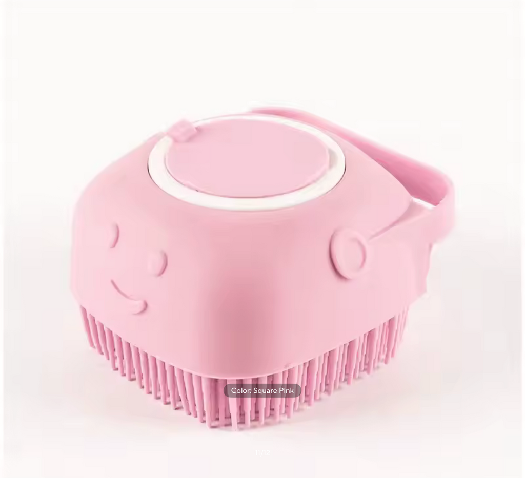Pet Bath Massage Gloves – Soft Silicone Brush for Dogs & Cats