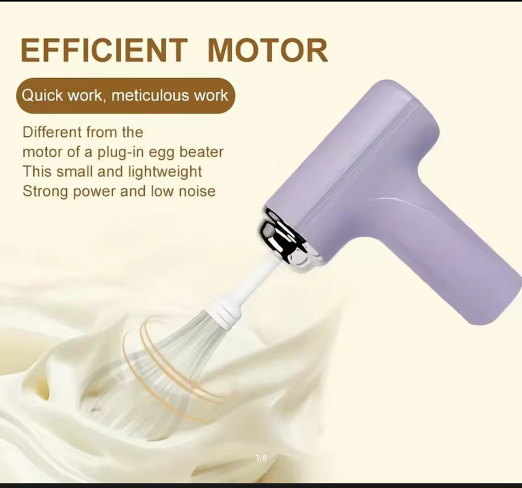 Electric Egg Beater Rechargeable Handheld Hand Mixer