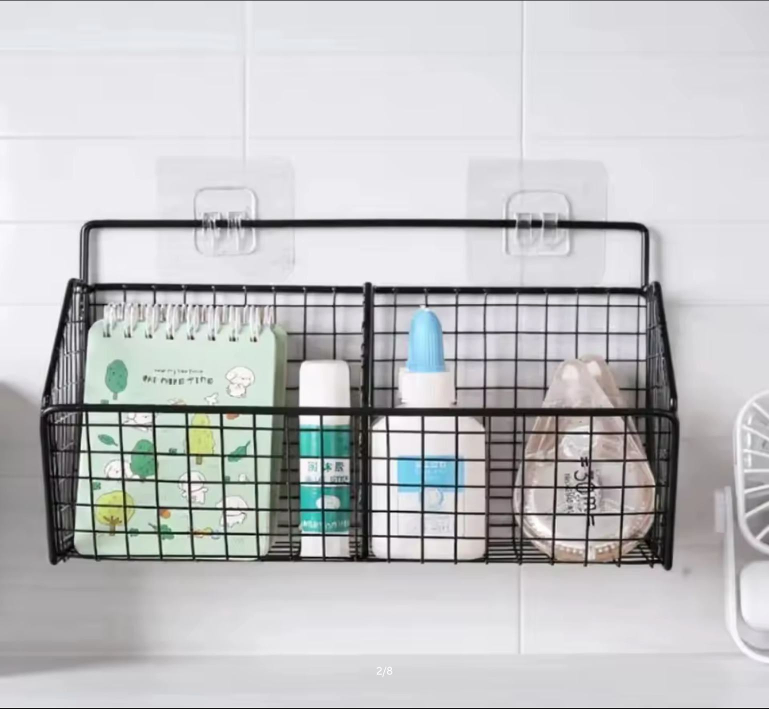 Wall Mounted Kitchen Storage Basket Suitable for Durable Metal Wire Storage of Spices, Garlic, Onions, and Vegetables