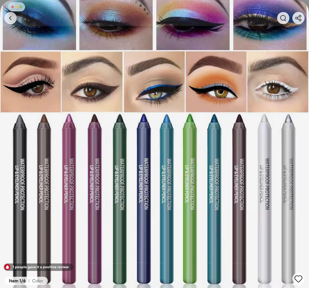 Silkworm Pearlescent Eyeshadow Pen Eyeliner Gel Pen Waterproof Eyebrow Pen High Gloss Colour Eyeliner Pen Long-Lasting Cosmetics