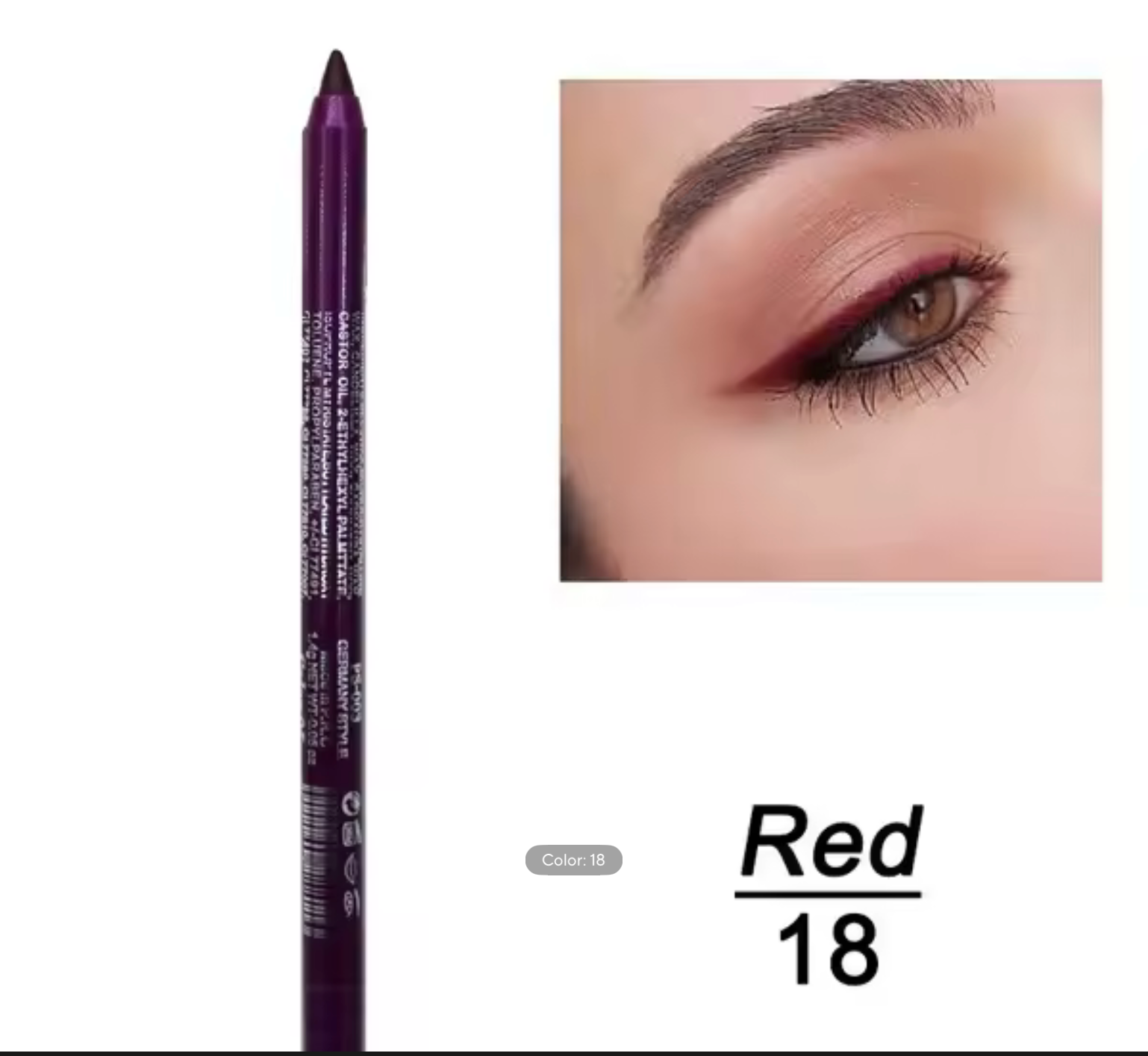 Silkworm Pearlescent Eyeshadow Pen Eyeliner Gel Pen Waterproof Eyebrow Pen High Gloss Colour Eyeliner Pen Long-Lasting Cosmetics