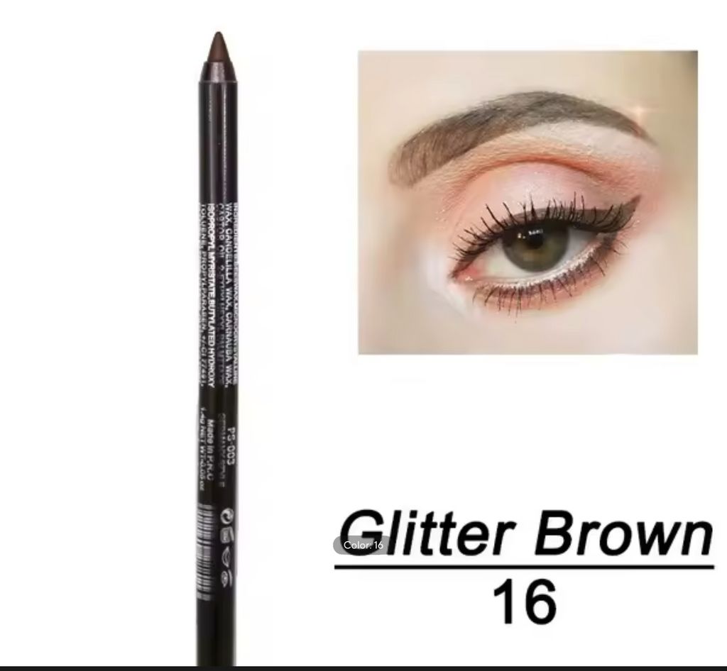 Silkworm Pearlescent Eyeshadow Pen Eyeliner Gel Pen Waterproof Eyebrow Pen High Gloss Colour Eyeliner Pen Long-Lasting Cosmetics