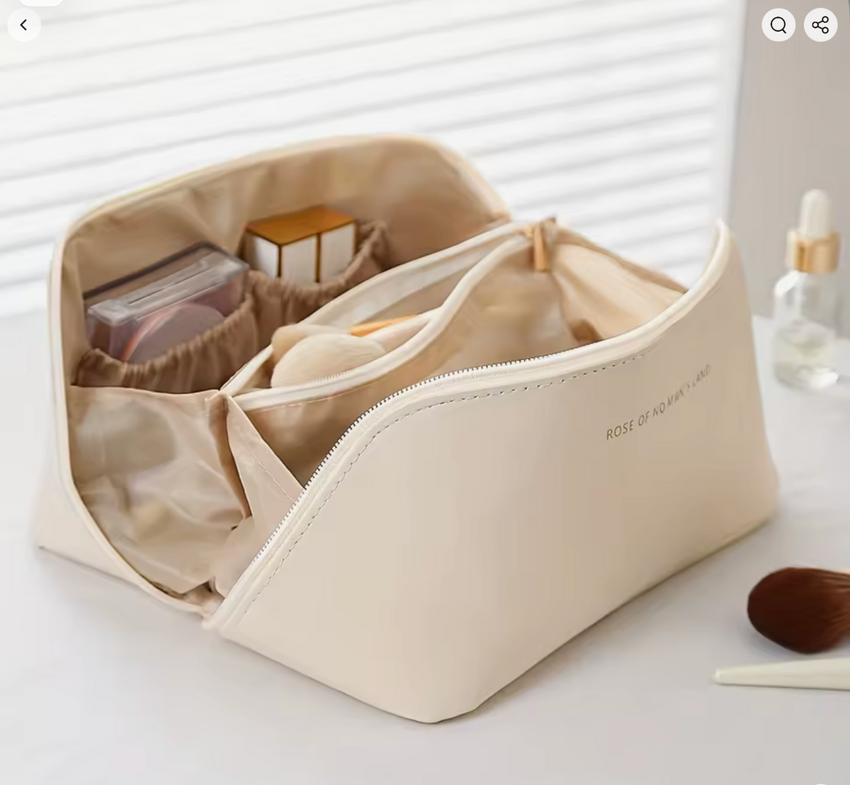 Makeup Organizer Female Toiletry Kit Bag Make Up Case Storage Pouch Luxury Lady Box, Cosmetic Bag, Organizer Bag For Travel Zip