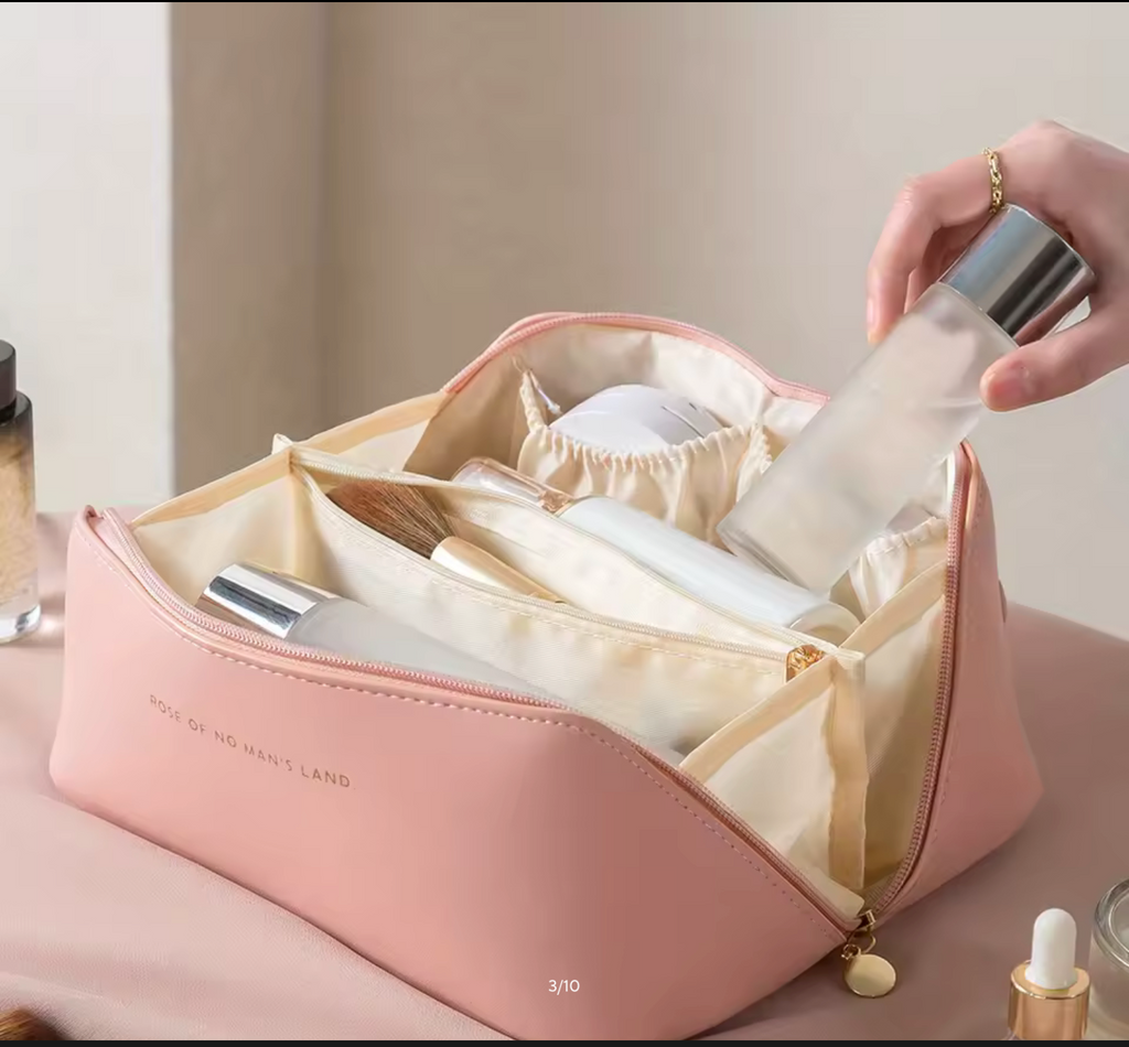 Makeup Organizer Female Toiletry Kit Bag Make Up Case Storage Pouch Luxury Lady Box, Cosmetic Bag, Organizer Bag For Travel Zip