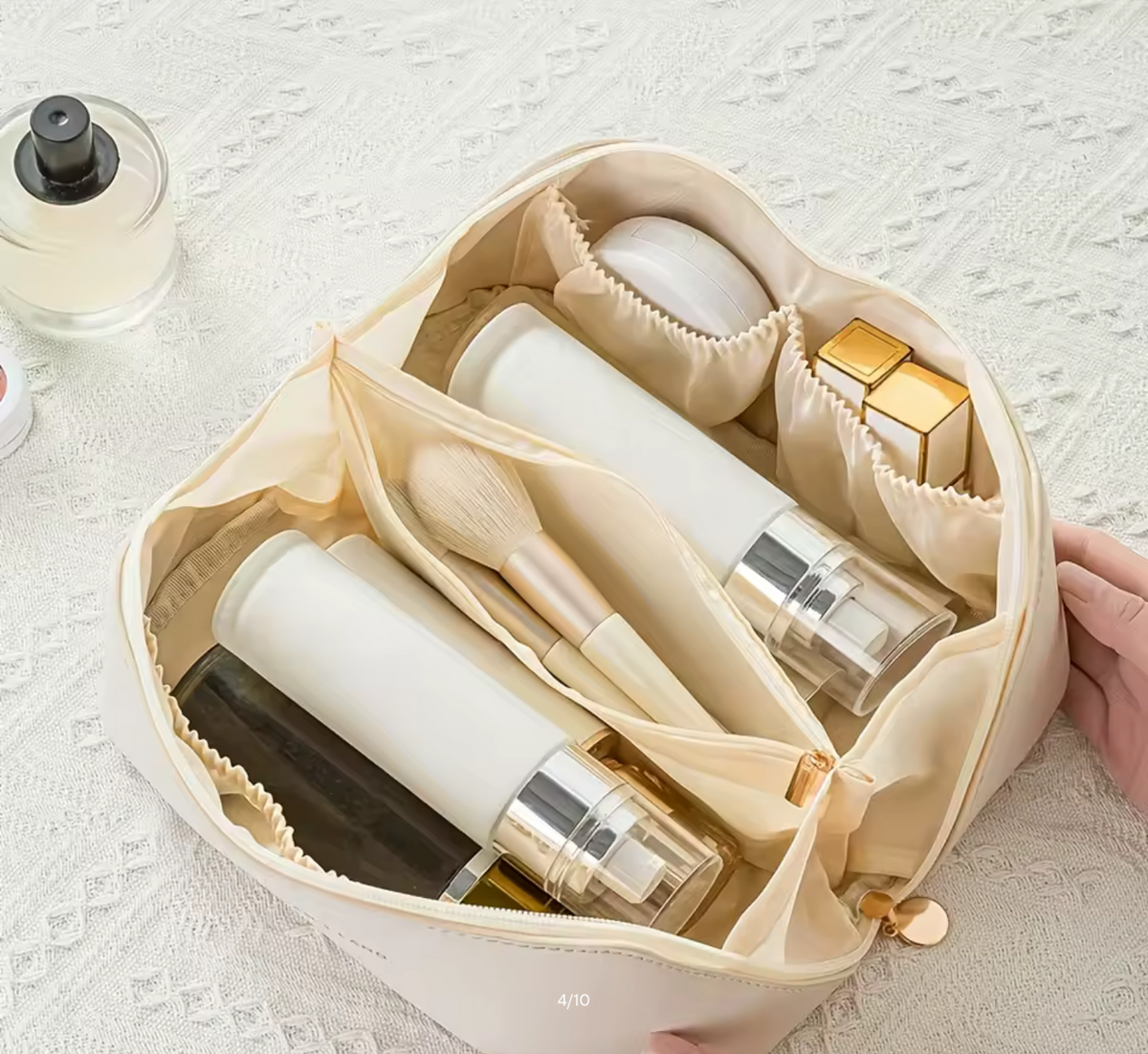 Makeup Organizer Female Toiletry Kit Bag Make Up Case Storage Pouch Luxury Lady Box, Cosmetic Bag, Organizer Bag For Travel Zip