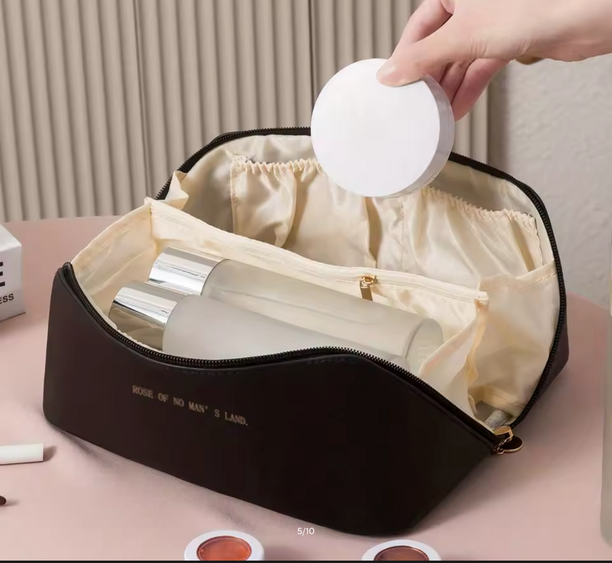 Makeup Organizer Female Toiletry Kit Bag Make Up Case Storage Pouch Luxury Lady Box, Cosmetic Bag, Organizer Bag For Travel Zip