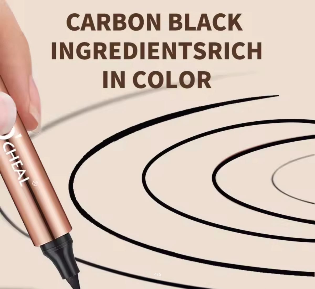 O'CHEAL Eyeliner Stamp Black Liquid Eyeliner Pen Waterproof Fast Dry Dual Head Eye Liner Pencil Make-up for Women Cosmetics Tool
