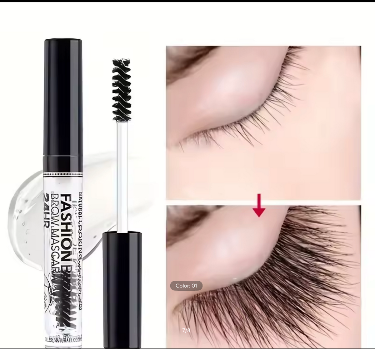 Transparent Eyelash Serum Gel Lash Enhancer Lash Nourishing Liquid
