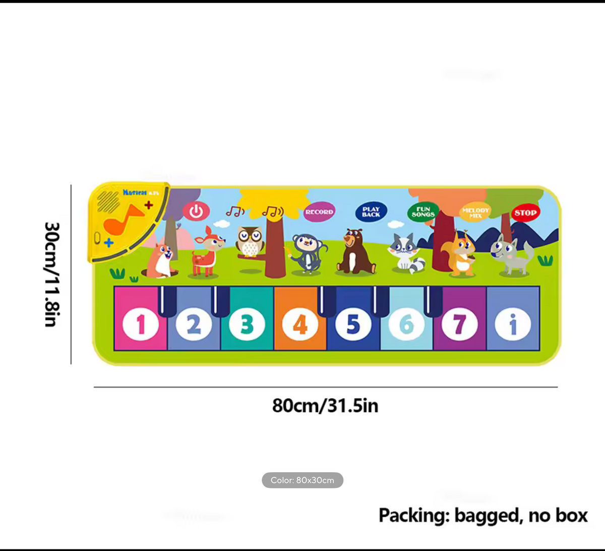 Piano Mat for Kids Kids Toddlers Floor Keyboard Dance Mat Baby Fitness Play Musical Carpet Music Instrument Toys Girl Boy Gift