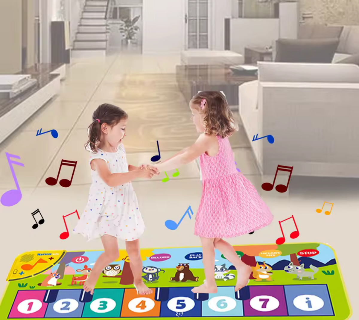 Piano Mat for Kids Kids Toddlers Floor Keyboard Dance Mat Baby Fitness Play Musical Carpet Music Instrument Toys Girl Boy Gift
