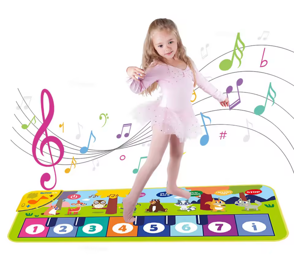 Piano Mat for Kids Kids Toddlers Floor Keyboard Dance Mat Baby Fitness Play Musical Carpet Music Instrument Toys Girl Boy Gift