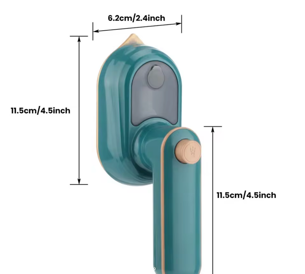 Mini Handheld Steam Iron 170° Rotating High-Temperature 180°C Portable Garment Steamer Wet & Dry Ironing Machine for Home & Travel