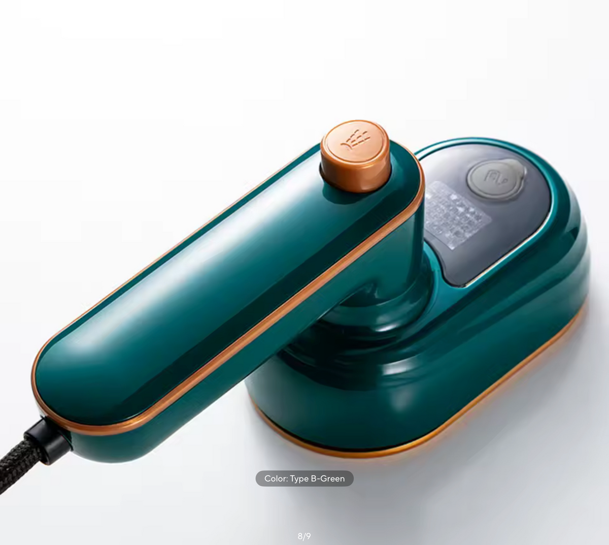 Mini Handheld Steam Iron 170° Rotating High-Temperature 180°C Portable Garment Steamer Wet & Dry Ironing Machine for Home & Travel