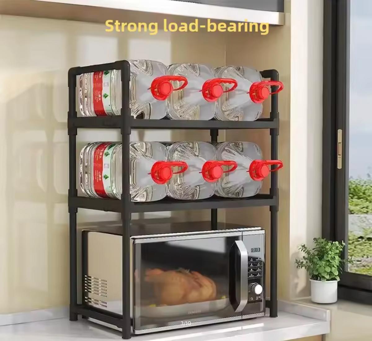 Multifunctional Kitchen Storage Rack Microwave Oven Organizer