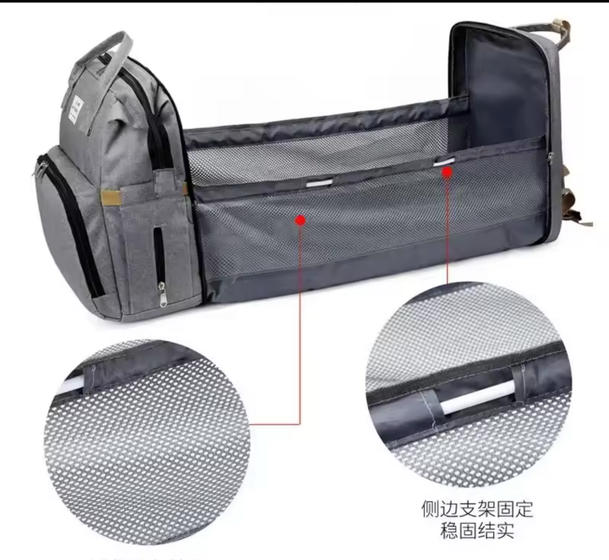 Mommy Diaper Bags Baby Bed Mother Large Capacity Nappy Milk Bottle Backpacks with Changing Mat Convenient Baby Nursing Bags