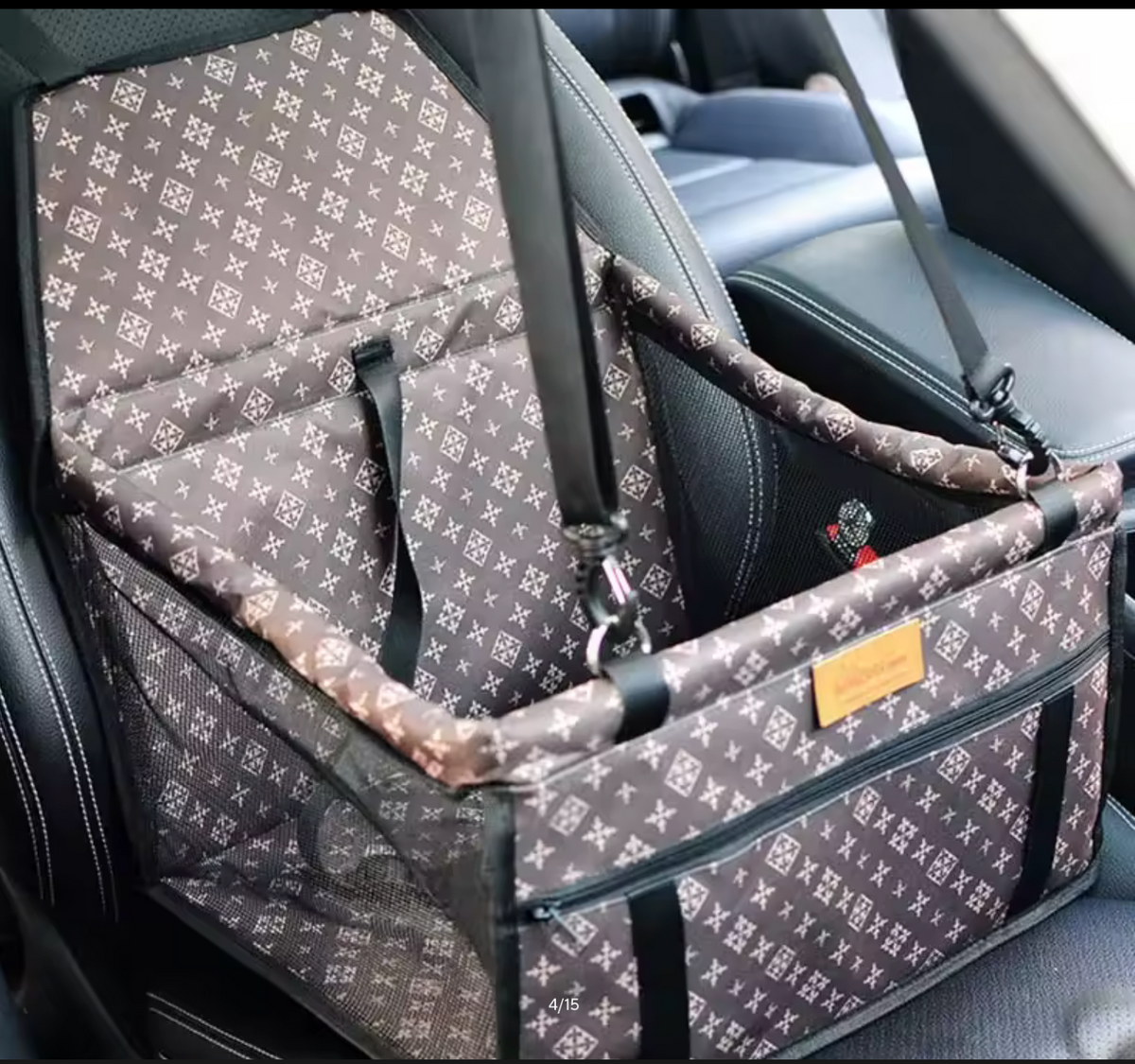 Dog Car Seat Cover Pet Transport Carrier Folding Hammock for Small Dogs