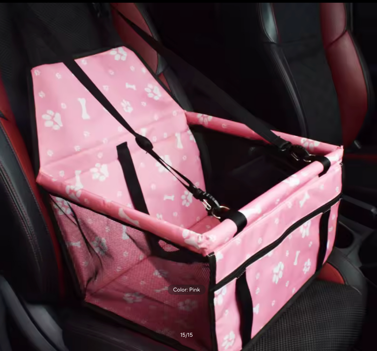 Dog Car Seat Cover Pet Transport Carrier Folding Hammock for Small Dogs