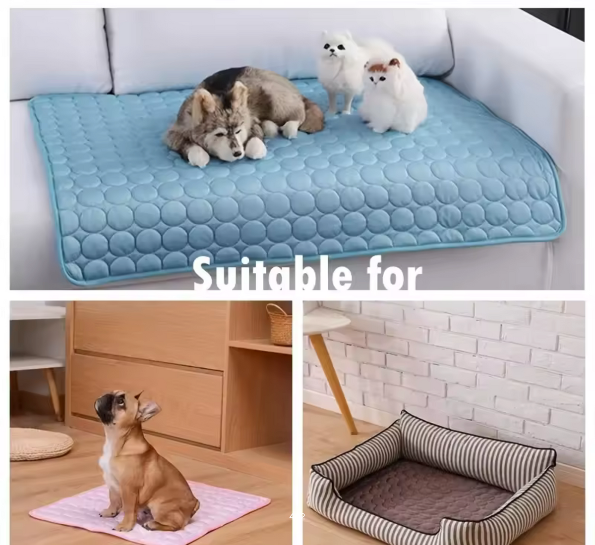 Dog Cooling Mat Summer Pet Cold Bed Extra Large For Small Big Dogs Pet Accessories Cat Durable Blanket Sofa Cat Ice Pad Blanket