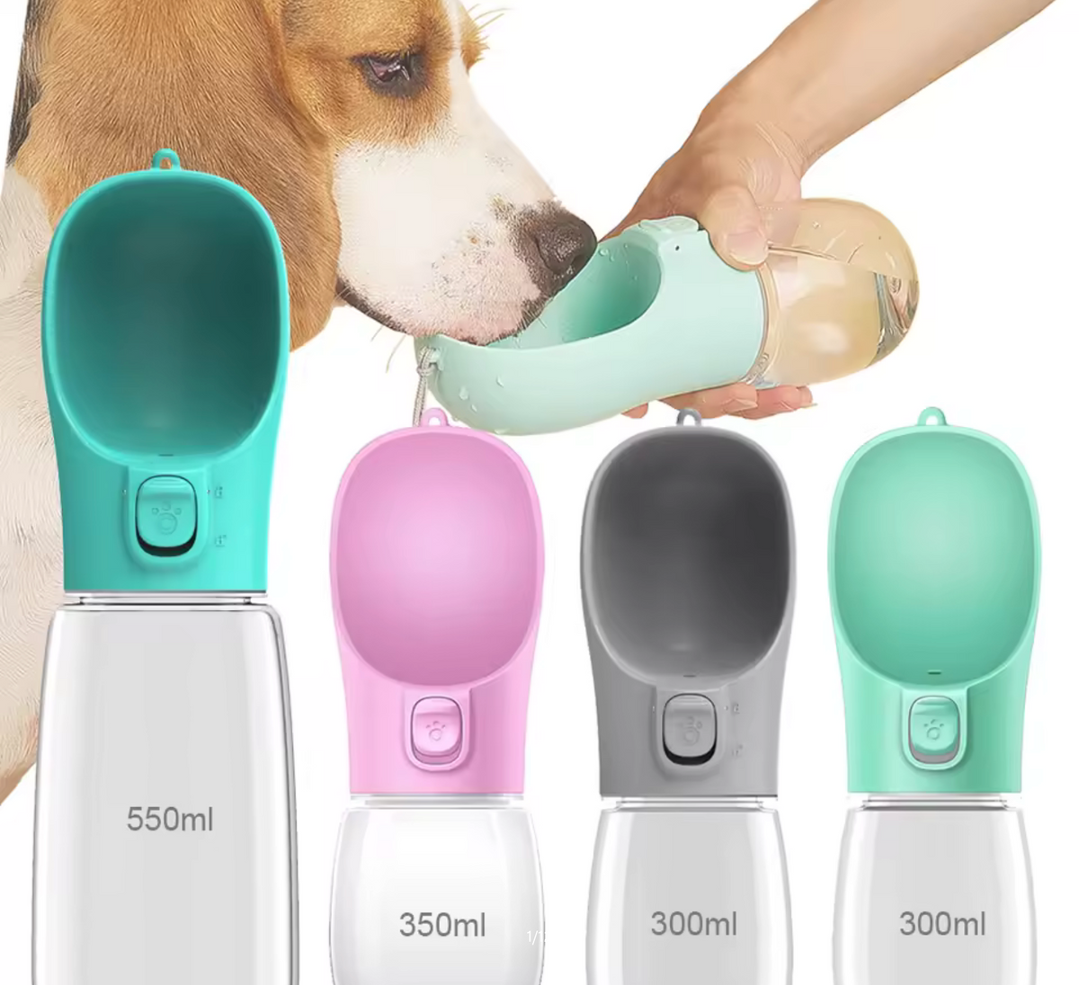 Dog Water Bottle For Pet Dogs Cats Water Feeder Bowls Outdoor Travel Leakproof Puppy Drinking Container Pug Chihuahua Labrador