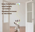 Cats Toys Pet Stress Relief Rechargeable Interactive Hanging Door Automatic Electric Flying Bird Cat Toy for Hunt Elastic Rope