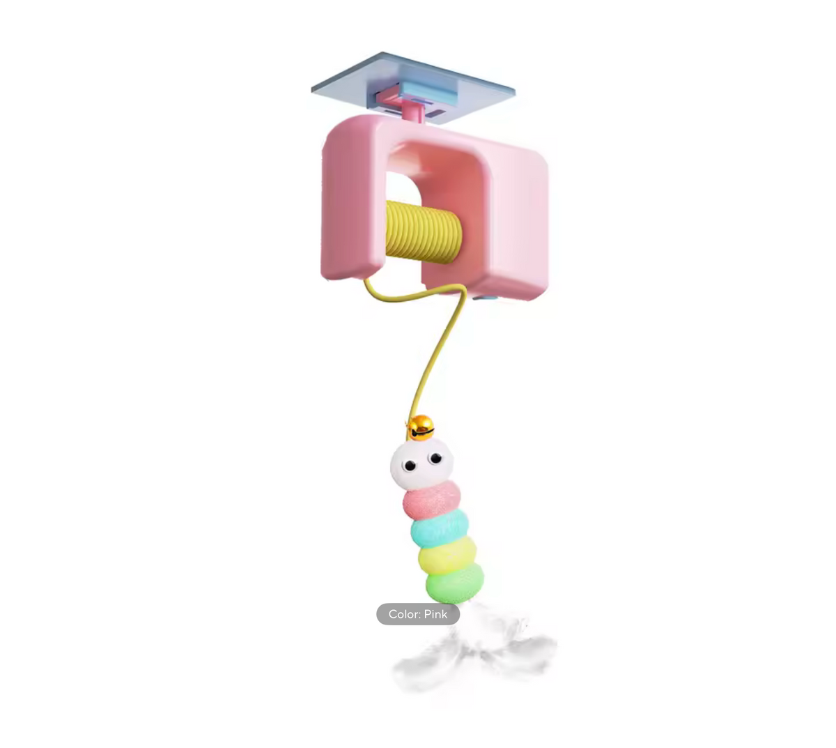 Cats Toys Pet Stress Relief Rechargeable Interactive Hanging Door Automatic Electric Flying Bird Cat Toy for Hunt Elastic Rope
