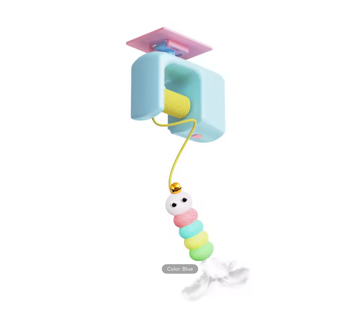 Cats Toys Pet Stress Relief Rechargeable Interactive Hanging Door Automatic Electric Flying Bird Cat Toy for Hunt Elastic Rope