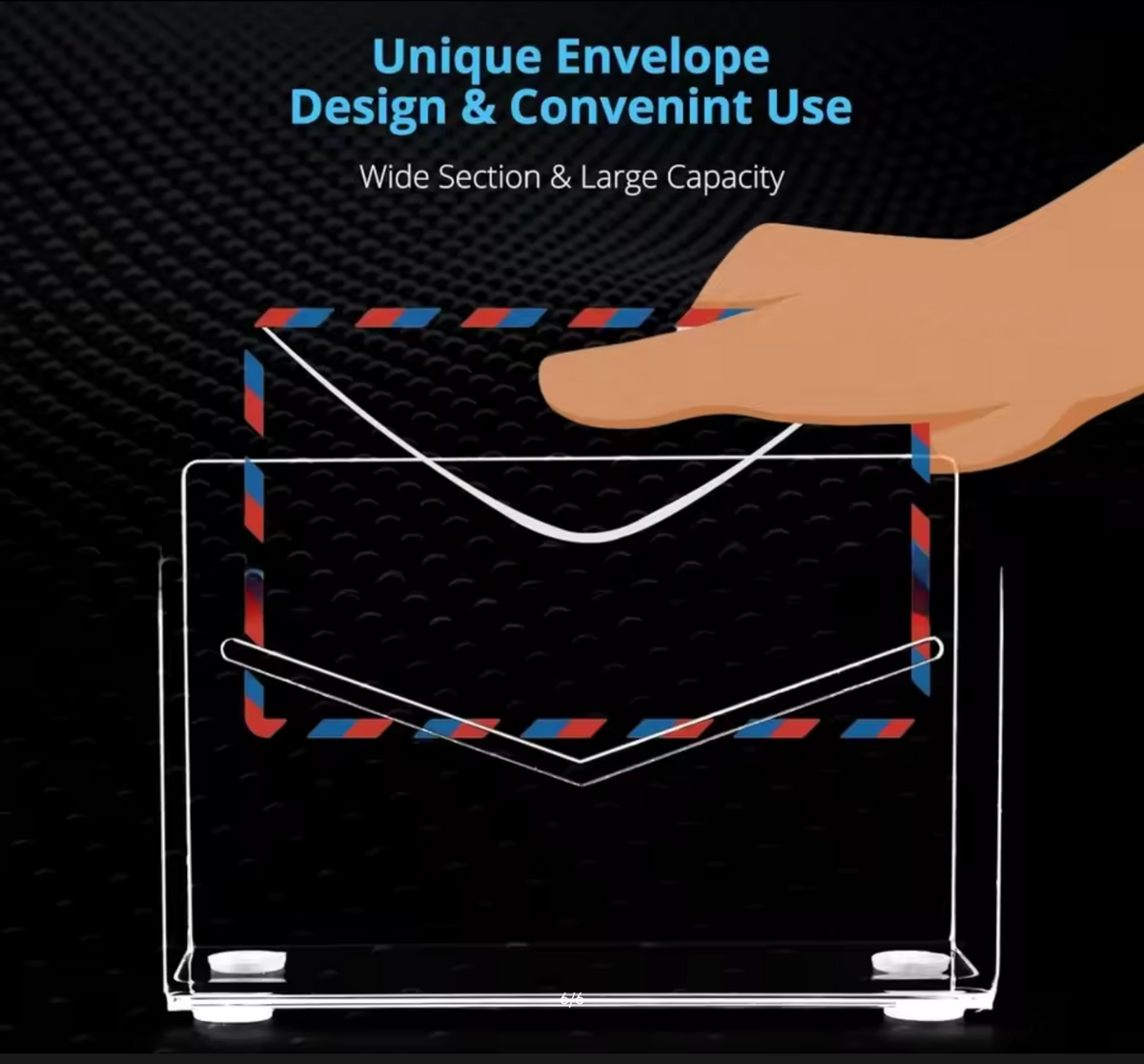 1Pc Acrylic Desk Organizer Desktop Letter Sorter Mail Tray File Organiser Office Home Bookends Book Holder Storage Rack