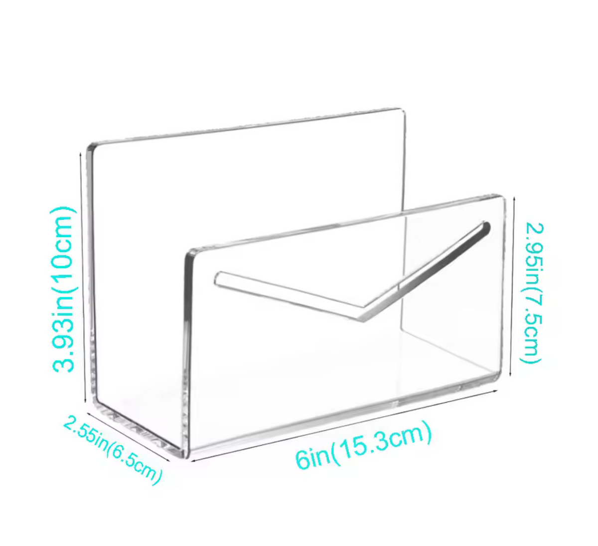 1Pc Acrylic Desk Organizer Desktop Letter Sorter Mail Tray File Organiser Office Home Bookends Book Holder Storage Rack