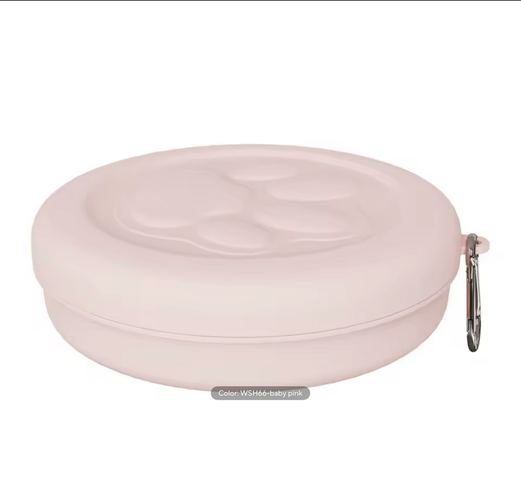 Portable Outdoor Pet Bowl: 2-in-1 Travel Dog Food/Water Dish with Treat Compartment for Hiking, Camping, and On-the-Go Feeding