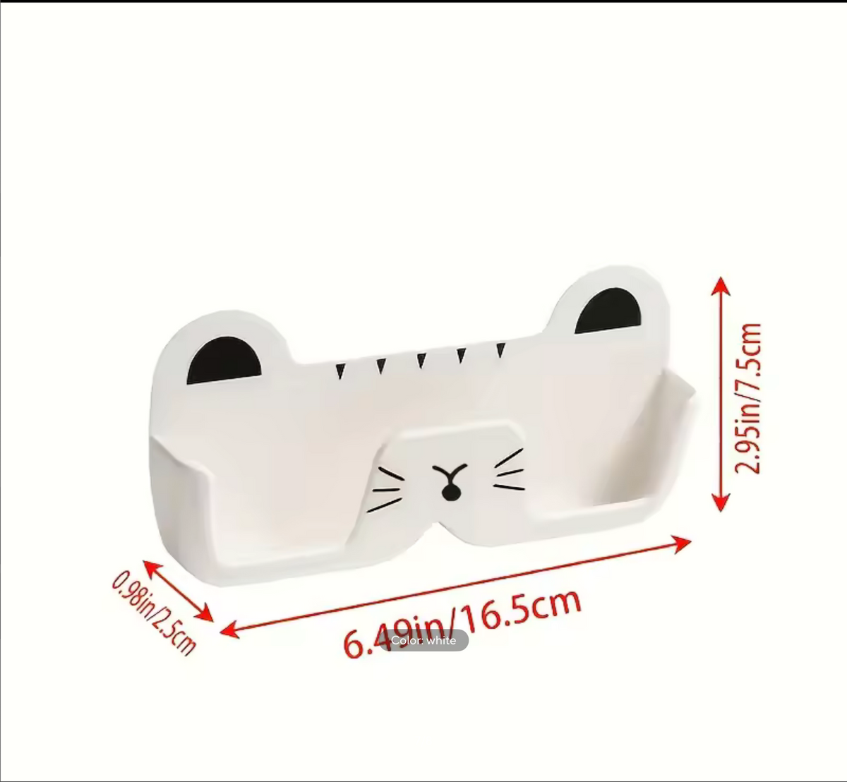 Wall-Mounted Glasses Storage Holder Bedside Bathroom Sunglasses Display Props Creative Cat Shape Glasses Frame Jewelry Box