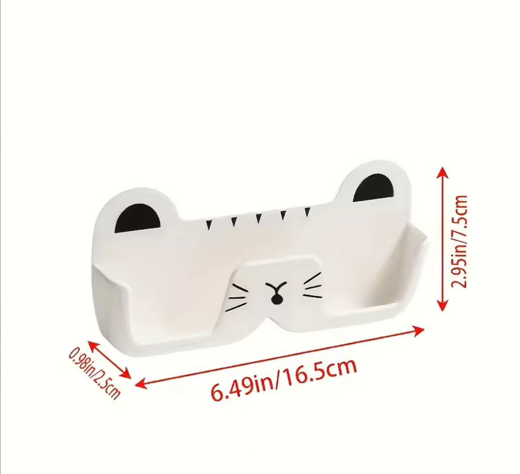 Wall-Mounted Glasses Storage Holder Bedside Bathroom Sunglasses Display Props Creative Cat Shape Glasses Frame Jewelry Box