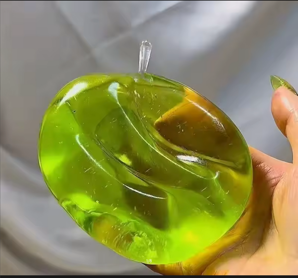 Green Apple Squeeze Toys Stress Relief Vent Fidget Toys Plasticity Squeeze Toy Relaxing Gift for Friends