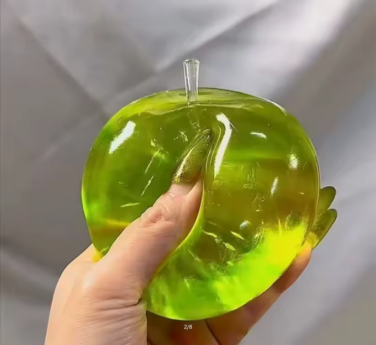 Green Apple Squeeze Toys Stress Relief Vent Fidget Toys Plasticity Squeeze Toy Relaxing Gift for Friends