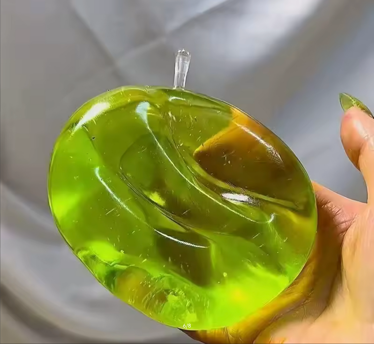 Green Apple Squeeze Toys Stress Relief Vent Fidget Toys Plasticity Squeeze Toy Relaxing Gift for Friends