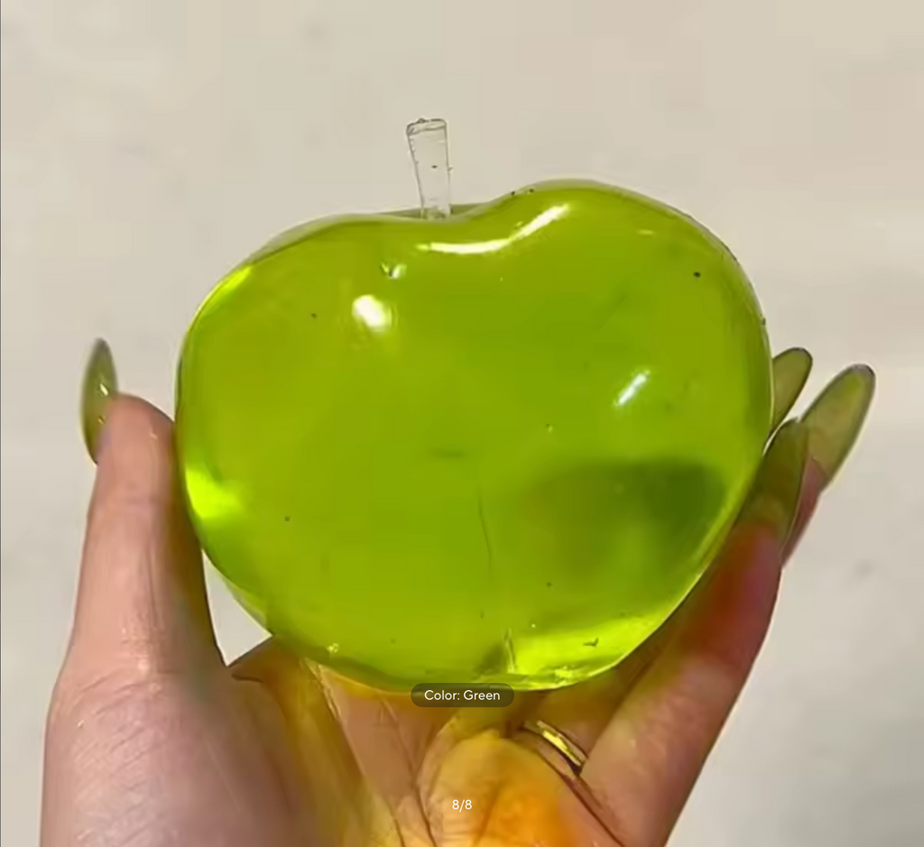 Green Apple Squeeze Toys Stress Relief Vent Fidget Toys Plasticity Squeeze Toy Relaxing Gift for Friends