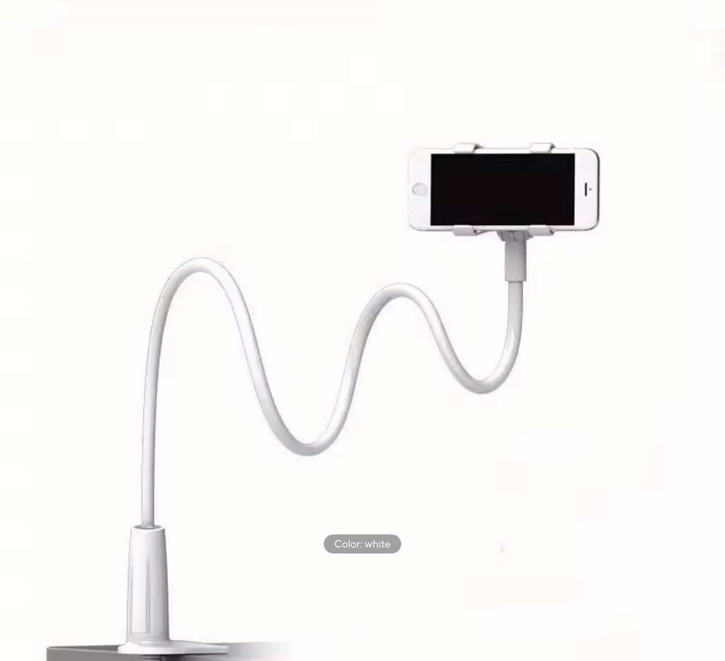 Lazy Bedside Desktop Mobile Phone Clamp Bracket Flexible Long Arm Gooseneck Lazy Person Bracket With Handle Overhead Live Bracket