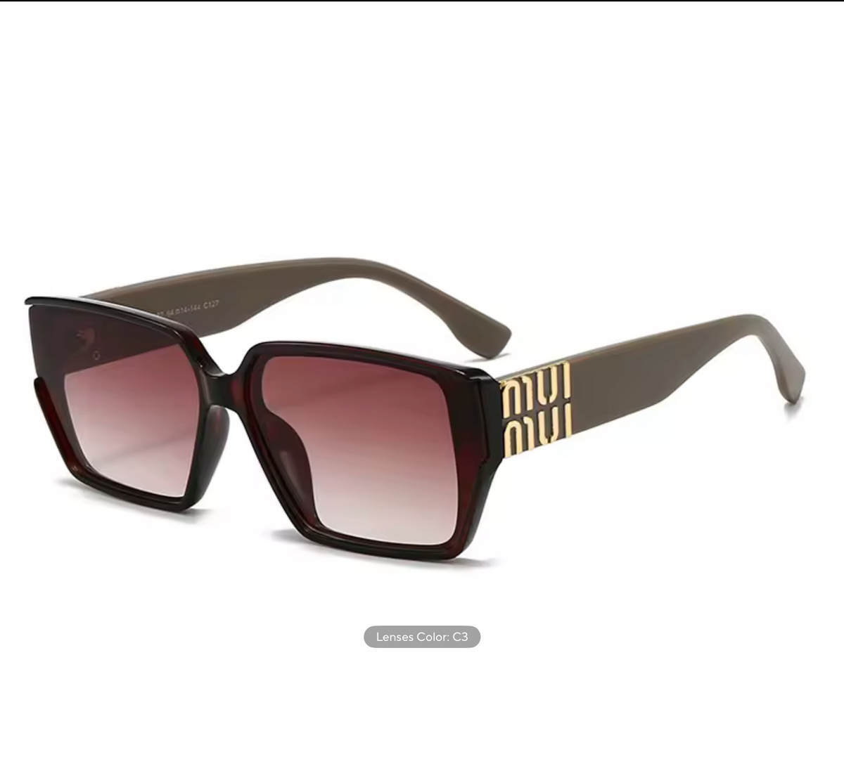 Fashion MM Designer Sunglasses for Women and Men Stylish Square Luxury Glasses Unisex Trend Vintage Shades UV400