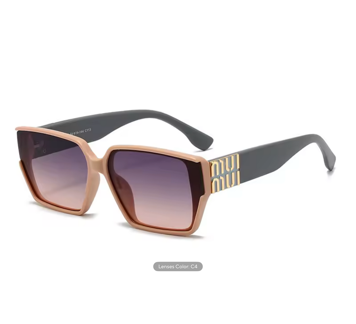 Fashion MM Designer Sunglasses for Women and Men Stylish Square Luxury Glasses Unisex Trend Vintage Shades UV400