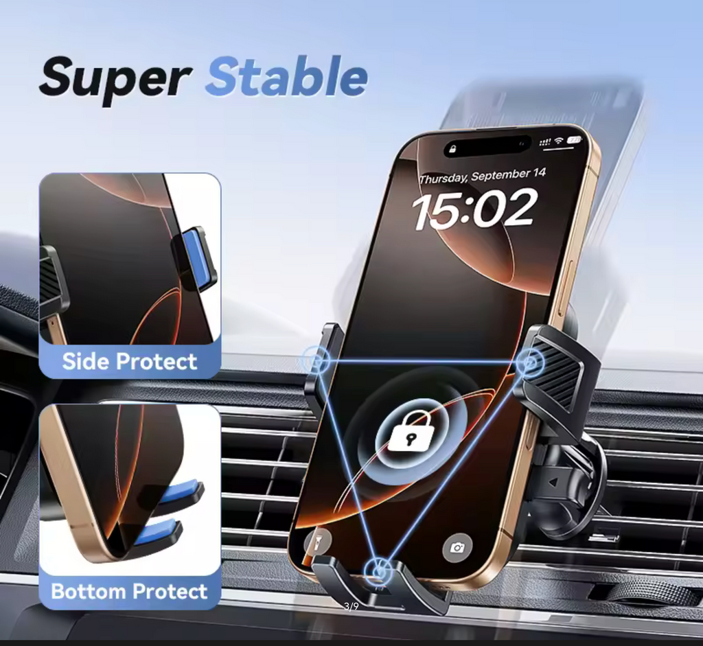 Joyroom Phone Holder Mount for Car Air Vent Hands-Free Universal Cell Phone Mount 360° Rotation for iPhone Samsung Xiaomi Huawei