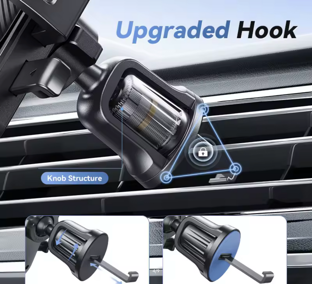 Joyroom Phone Holder Mount for Car Air Vent Hands-Free Universal Cell Phone Mount 360° Rotation for iPhone Samsung Xiaomi Huawei
