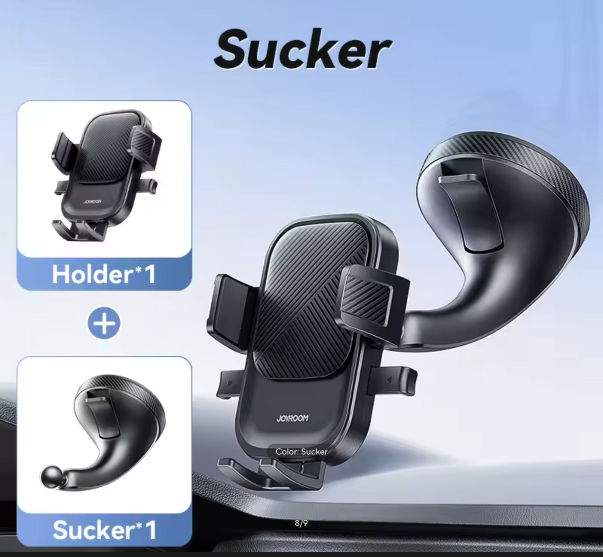 Joyroom Phone Holder Mount for Car Air Vent Hands-Free Universal Cell Phone Mount 360° Rotation for iPhone Samsung Xiaomi Huawei