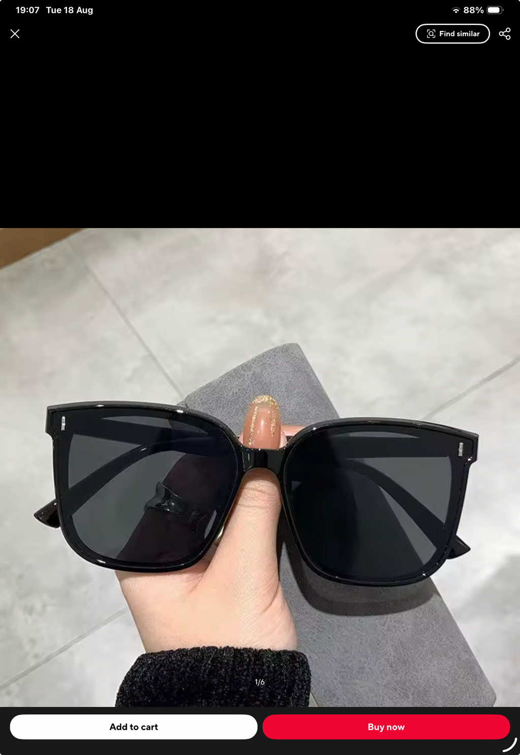 Sunglasses Trend Men Women Driving UV Protection Large Frame Square Sunglasses