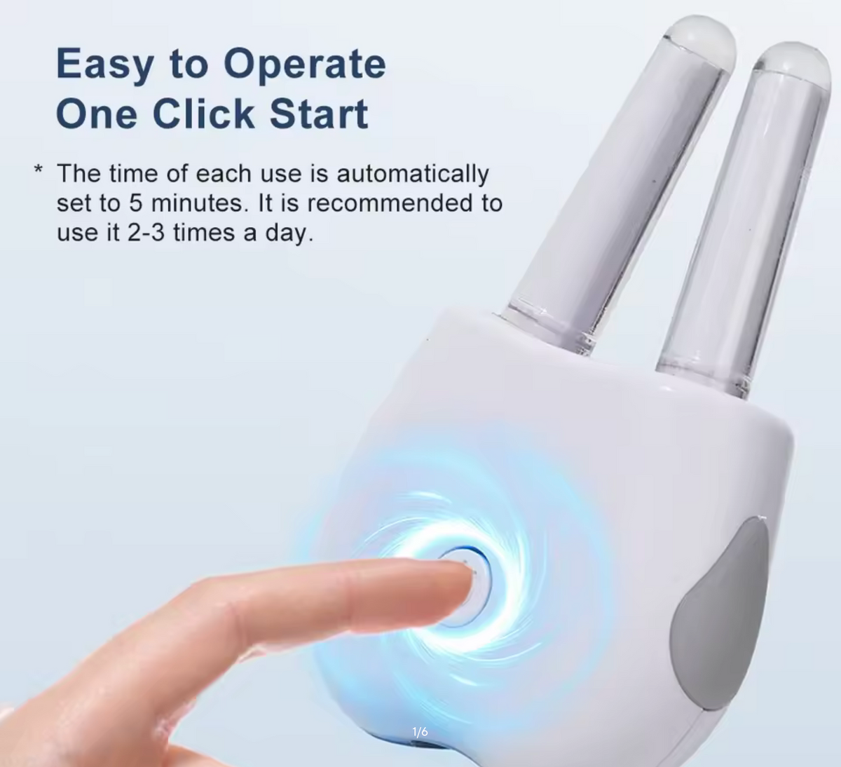 Smart Nasal Red Light Device, Portable Rechargeable Nasal Device for Allergy & Sinus Chronic Rhinitis / Itchy / Runny Nose Care