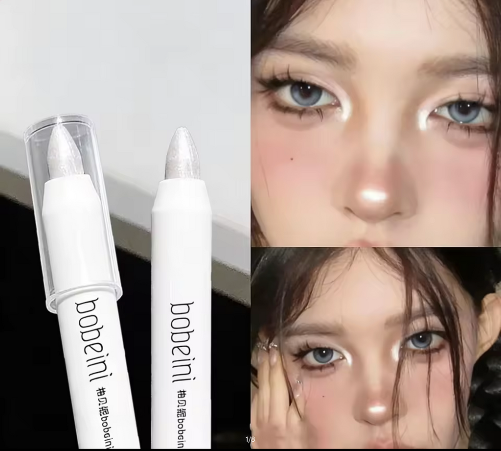 Shimmering Highlight Stick – Glitter White Eyeshadow Pencil & Dazzling Makeup Highlighter