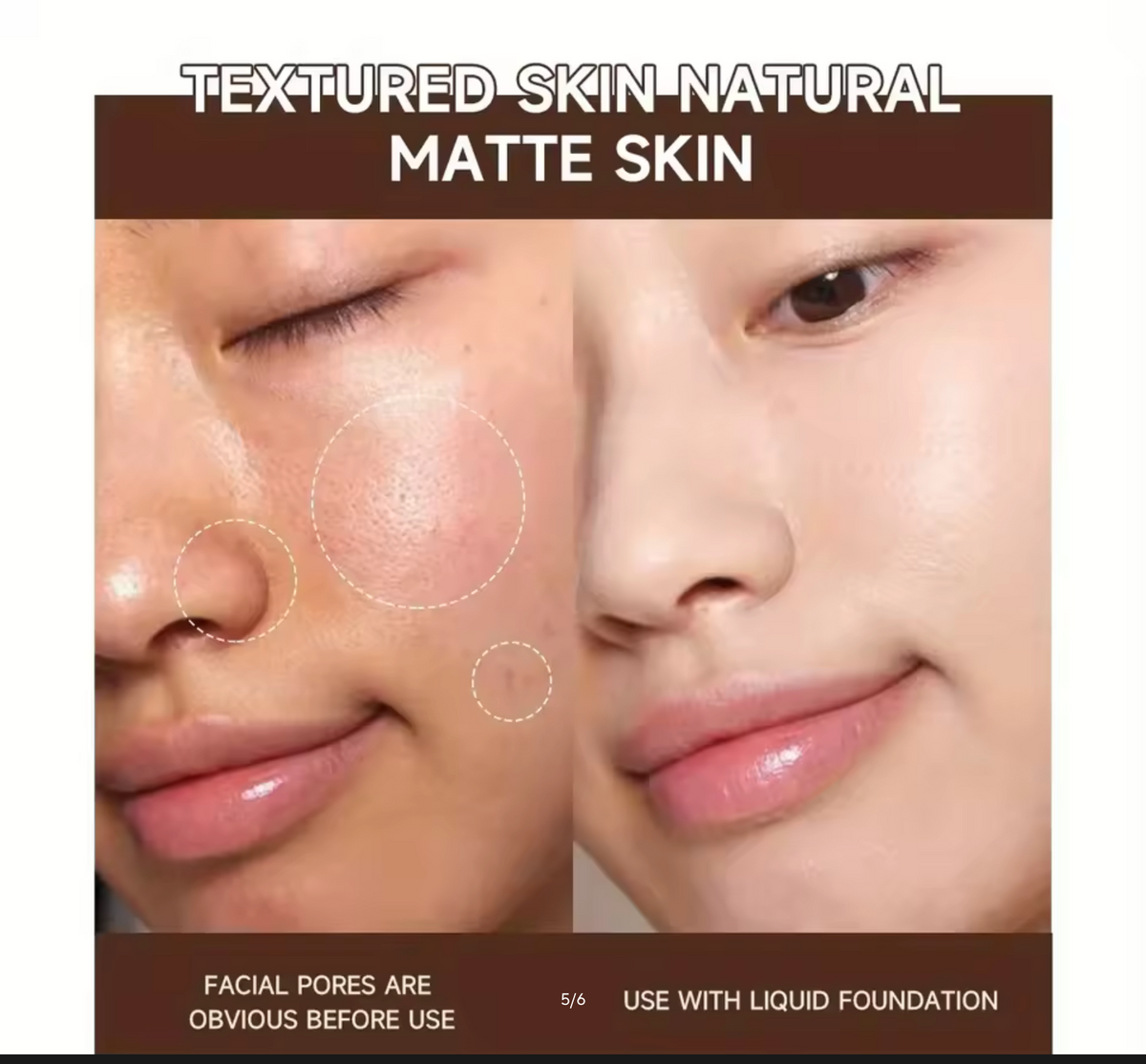 Invisible Pore Base Stick – Facial Makeup Primer Milk, Matte Finish Concealer, Natural Finish