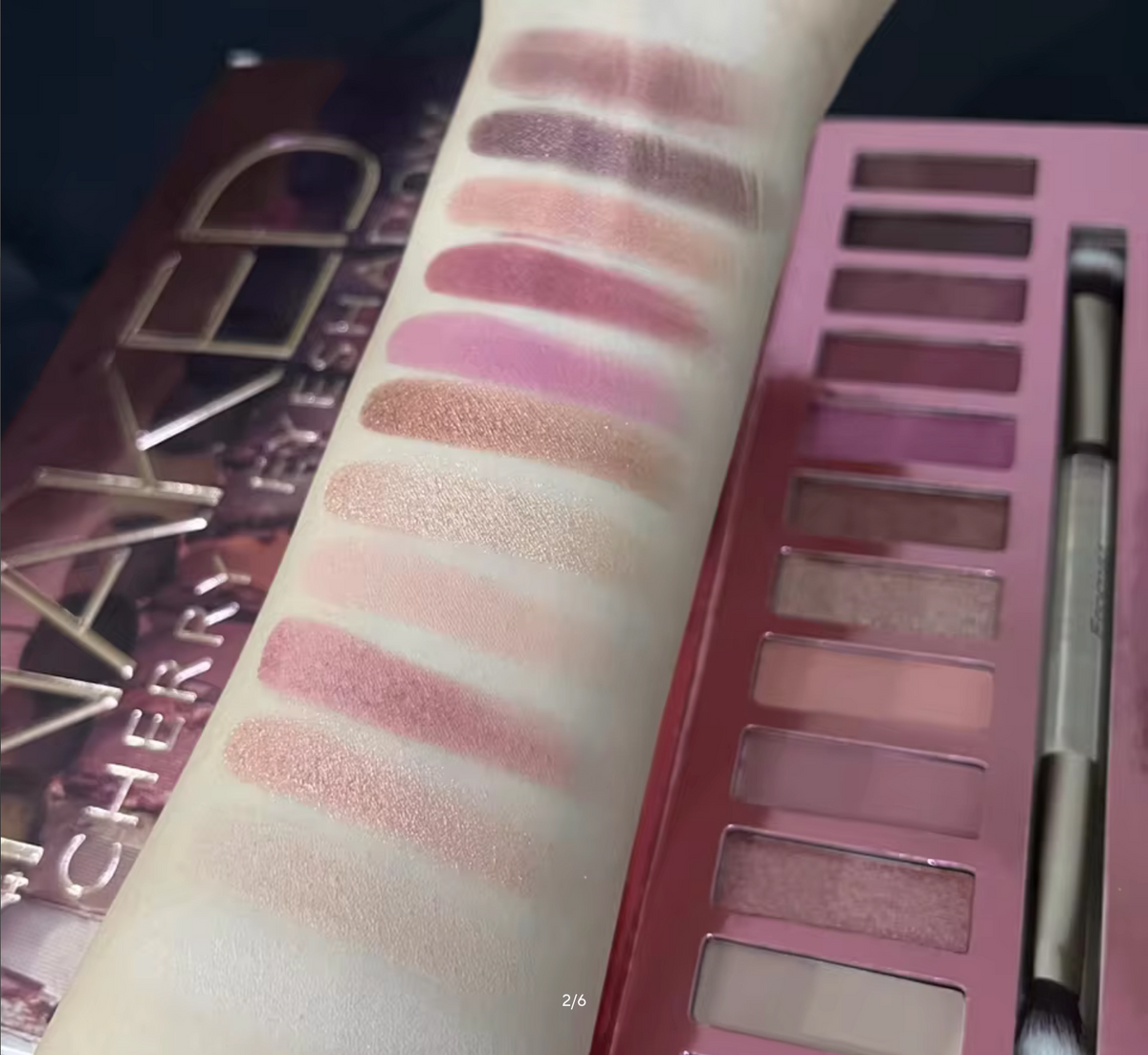 12 Colors Eyeshadow Palette – Long Lasting Easy Makeup, Brown & Pink Shades