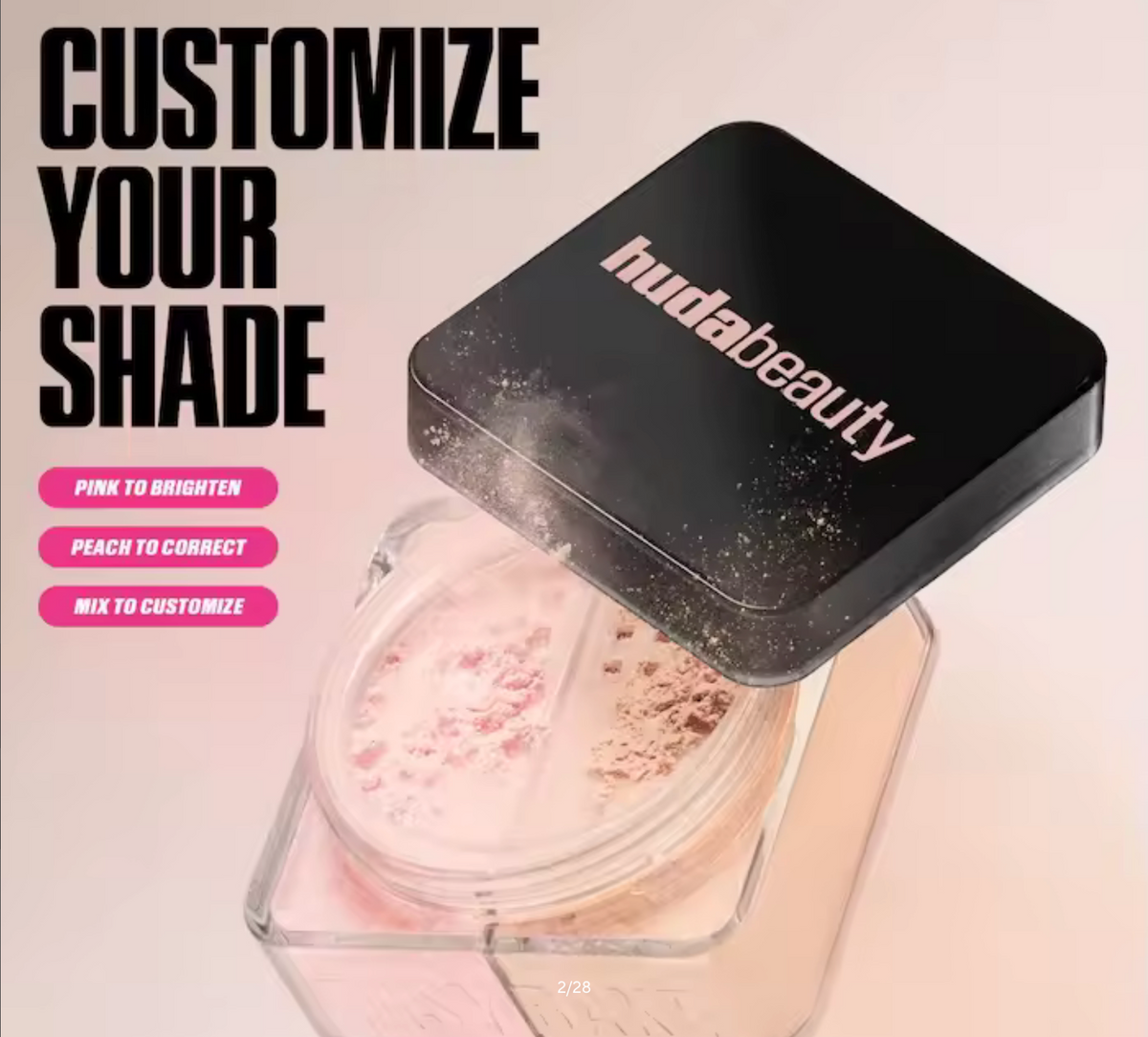 HudaBeauty Easy Bake Loose Powder Brightening Correcting Duo LongLasting Oil Control Natural Face Waterproof Brightening Makeup